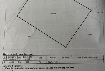 Teren de 548 mp, în Berceni