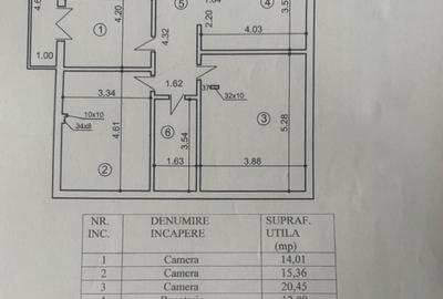 Apartament 3 camere Laminorului decomandat 85 mp, etaj 3 ,metrou 4 min - 6