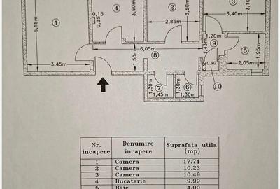 Apartament 3 camere 2 băi Centrală proprie Militari – Metrou Gorjului - 10