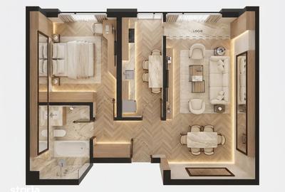 Apartament cu 2 camere în Militari