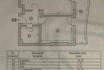 Apartament cu 2 camere în Nord - 14