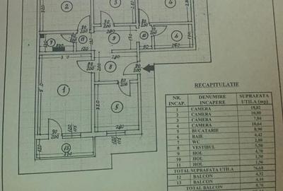 Ap decomandat 4 camere , 2 bau si 2 balcoane-zona Colentina bloc 1986 - 22