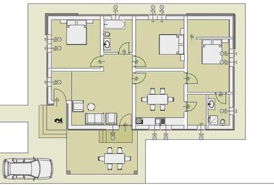 Casa individuala, 4 camere, 105 utili, 580 teren, Sanmihaiu Roman - 2