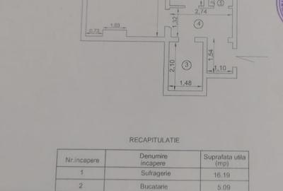 Apartament 1 camera 30mp, confort 1 decomandat, zona Obor in Braila. - 2