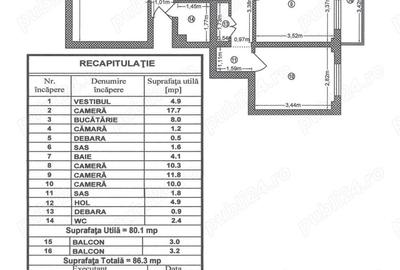 Persoana fizica vand 4 camere Bdul Chisinau vis a vis complex Miramar, Mega Mall - 8