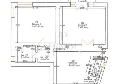 Apartament cu 3 camere semidecomandat, mobilat în Medicină - 15