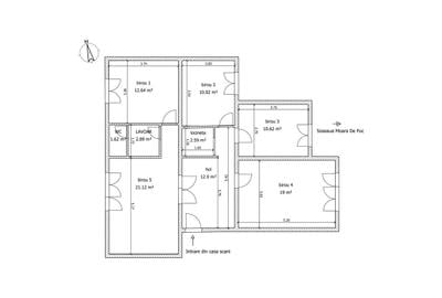 Apartament cu 5 camere, mobilat în Moara de foc - 2