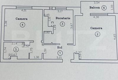 Apartament cu 2 camere decomandat în Steaua