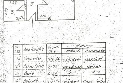 Central 13 Septembrie T. Vladimirescu, garsoniera cf. 1, decomandata, et. 2 - 3