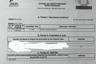 Teren de 17264 mp, în Pietroasa - 10