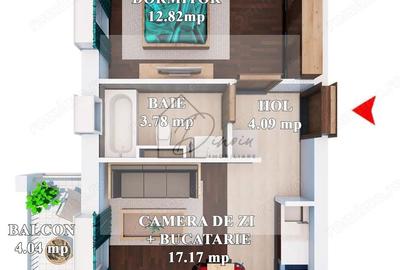 Apartament cu 2 camere decomandat în Ștefăneștii de Jos - 9