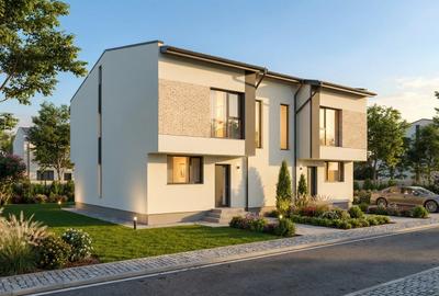 Duplex cu 4 camere cu Teren 250 Mp în Est