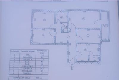 Apartament cu 4 camere decomandat în E3 - 17