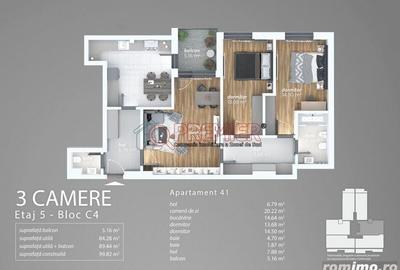 Berceni Grand Arena - 3 Camere - 2x Bai - Acte Gata - 2