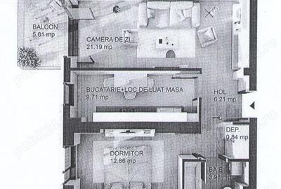 Apartament cu 2 camere decomandat, mobilat în Văcăresti - 6
