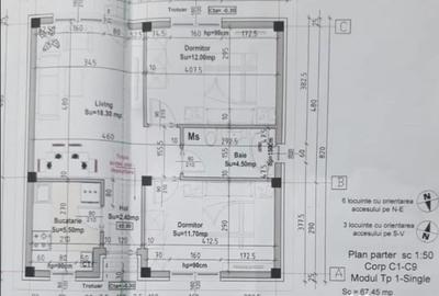 Casă cu 3 camere cu Teren 177 Mp în Sud - 2