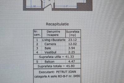 Apartament cu 2 camere decomandat în Costin Georgian - 8