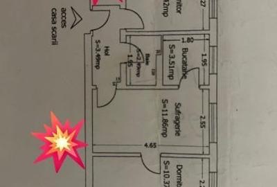 Apartament cu 2 camere semidecomandat în Tomis Nord - 1