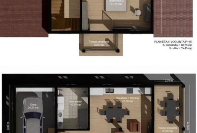 Casă cu 3 camere în Ciupelnița - 3