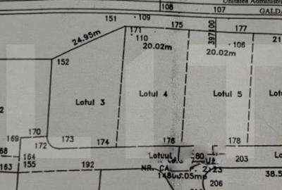 Parcele intravilane cu suprafata cuprinsa intre 708 - 768 mp - 5