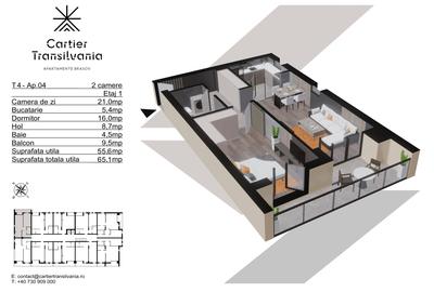 TRANSILVANIA RESIDENCE- CARTIER TRANSILVANIA, APARTAMENT 2 CAMERE - 14