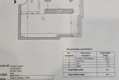 Apartament cu 2 camere decomandat în Titulescu