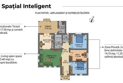 Casă individuală cu 4 camere cu Canalizare în Urseni - 3