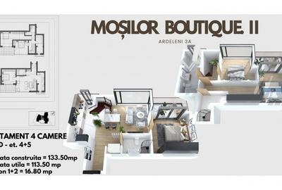 Apartament cu 4 camere semidecomandat în Moșilor - 14