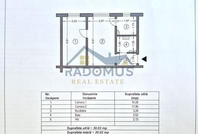 Apartament cu 2 camere semidecomandat, mobilat în Vest - 13