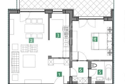 Apartament cu 2 camere  - Vedere spre lac, zona Sisești - 6