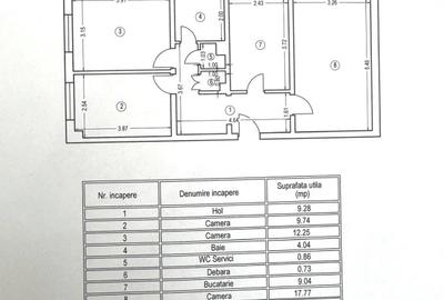 Apartament cu 3 camere decomandat, mobilat în Delfinariu - 9