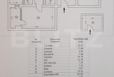 Apartament 4 camere, 3 balcoane inchise, zona Gara de Sud - 16