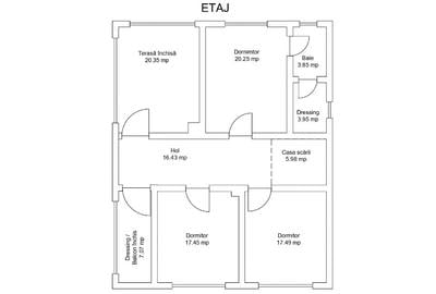 De vanzare casa construita pe 3 niveluri - 13