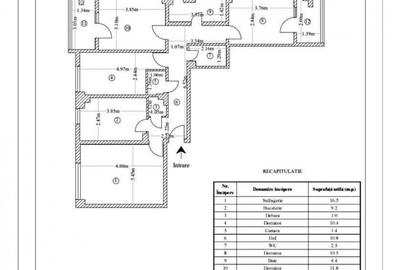 Apartament cu 4 camere decomandat, mobilat în Galata - 15