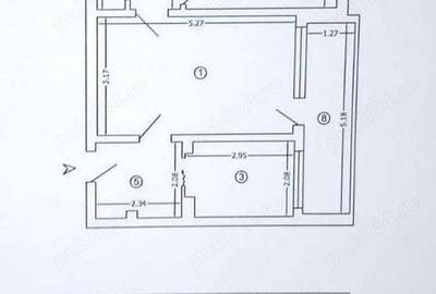 Apartament cu 2 camere semidecomandat în Central - 1