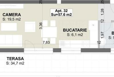 Apartament cu 3 camere decomandat în Sânnicoară - 2