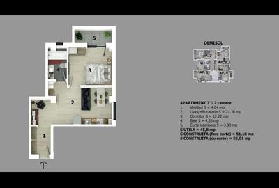 Apartament 2 camere, direct dezvoltator ! Bloc cu 1-2-3 camere! - 2