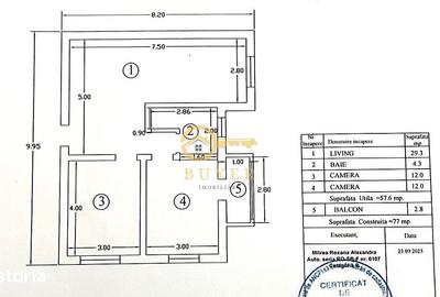 Apartament cu 3 camere decomandat în Tilișca - 8