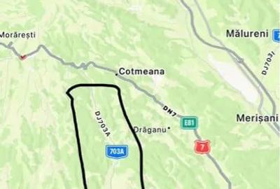 Teren de 832 mp, în Cotmeana
