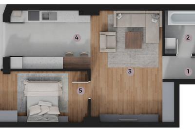 Apartament 2 Camere TIP A07, suprafață 62,75 m2, Zona Tatarasi-Venetia - 2