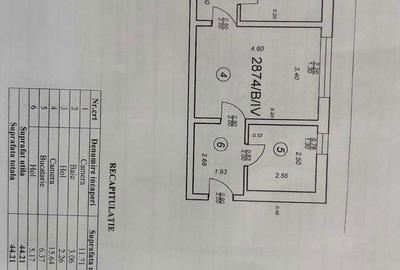 Apartament cu 2 camere semidecomandat în Central