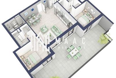 Penthouse 3  camere | Etaj 4 | Balcon 45.6 mp | Turnisor - 2