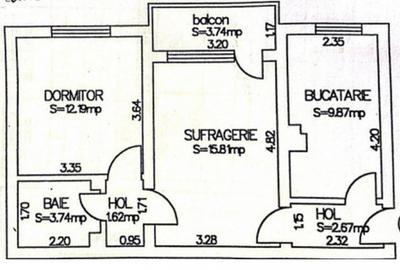 Apartament cu 2 camere semidecomandat în Tomis III - 23