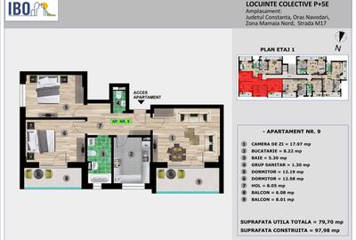 Apartament cu 2 camere decomandat în Nord - 5