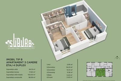 Apartament cu 3 camere decomandat în Nord - 10