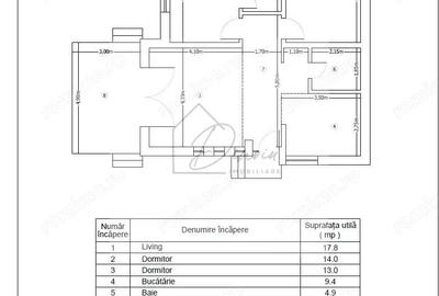 Casă cu 3 camere în Tunari - 5