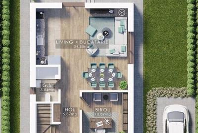 Casă cu 5 camere cu Teren 350 Mp în Cernica - 2