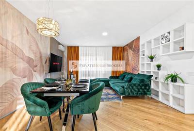 Apartament cu 3 camere semidecomandat, mobilat în Pipera