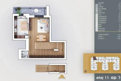 Apartament cu 4 camere decomandat în Theodor Pallady - 2