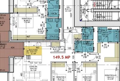 REA1024483 Apartament Modern 4 Camere I One Verdi Park Nord Bucuresti - 10